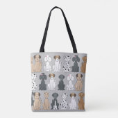 Lächelnde Hunde Tasche (Rückseite)