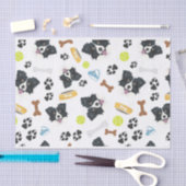 Lächelnde HundeBorder-Collie Seidenpapier (Handwerk)