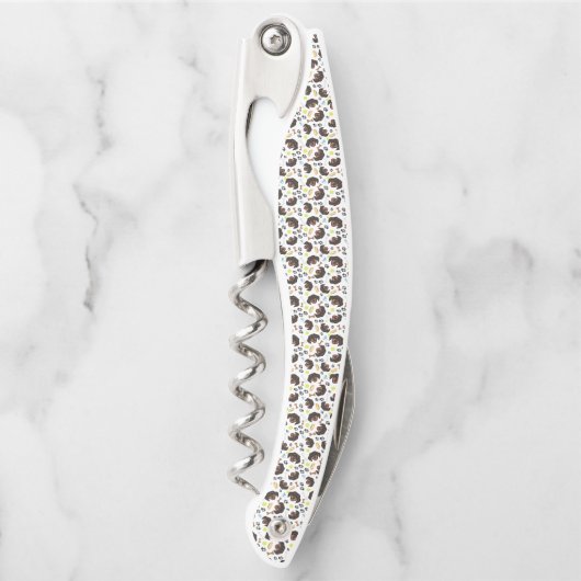 Lächelnde HundeDackel Kellnermesser (Vorderseite)