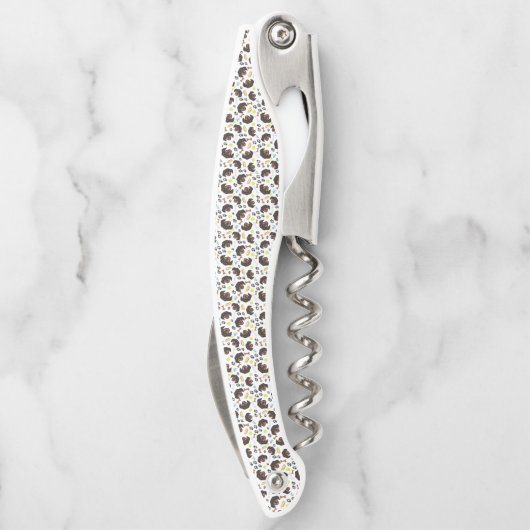 Lächelnde HundeDackel Kellnermesser (Rückseite)