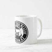 Lächelnde Hunderettung Kaffeetasse (VorderseiteRechts)