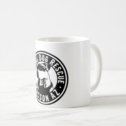 Lächelnde Hunderettung Kaffeetasse (VorderseiteRechts)