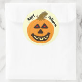Lächelnde Jack-O-Lantern Halloween Stickers (Tasche)
