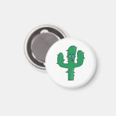 Lächelnde Kaktus Magnet (Vorderseite/Rückseite)
