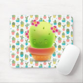 Lächelnde Kaktus Mousepad (Mit Mouse)
