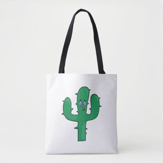Lächelnde Kaktus Tasche (Vorderseite)
