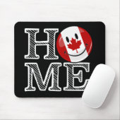 Lächelnde kanadische Flagge süßes Zuhause-Kanadas Mousepad (Mit Mouse)