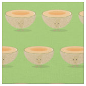 Lächelnde Kantalupe Stoff (Nahaufnahme)