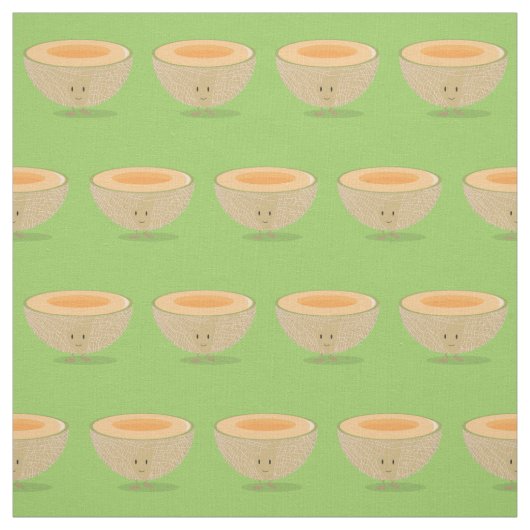 Lächelnde Kantalupe Stoff (Muster)