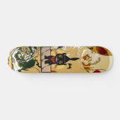 Lächelnde Katze Halloween-Skateboardplattform Skateboard (Horizontal)