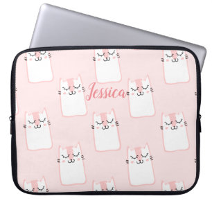 Lächelnde Katze Laptopschutzhülle