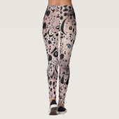 Lächelnde Katze Leggings (Rückseite)