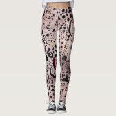 Lächelnde Katze Leggings (Vorderseite)