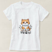 lächelnde Katze T-Shirt (Design vorne)