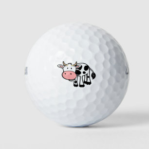 Lächelnde Kuh mit Daisies Golfball