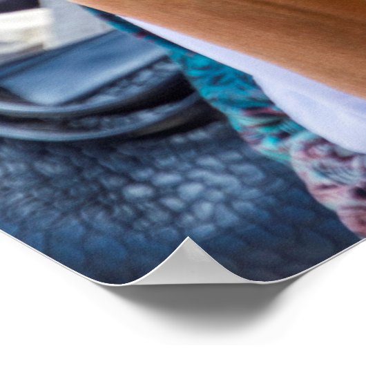 Lächelnde Ladys Poster (Ecke)