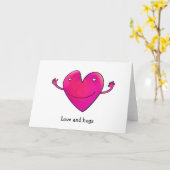 Lächelnde Liebe Karte (Gelbe Blume)