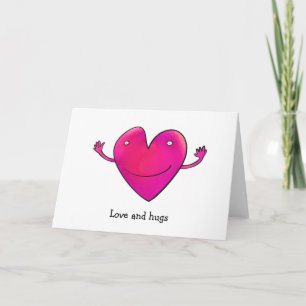 Lächelnde Liebe Karte