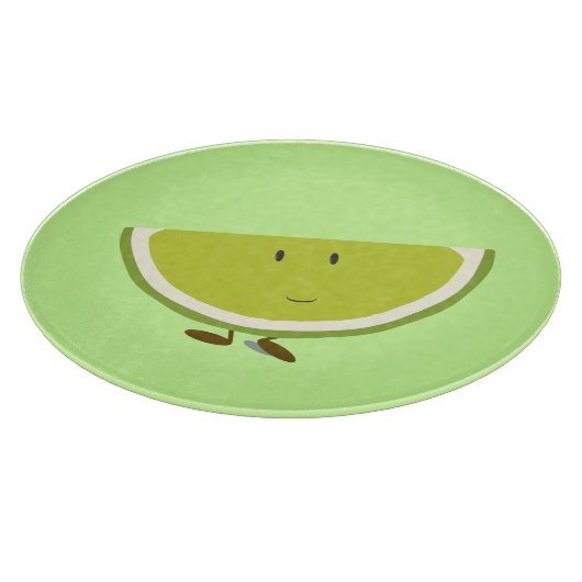 Lächelnde Limone Scheibe Schneidebrett (Ecke)