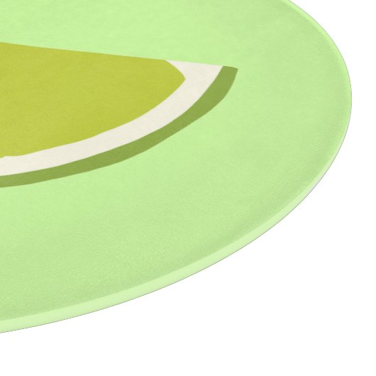 Lächelnde Limone Scheibe Schneidebrett (Ecke)