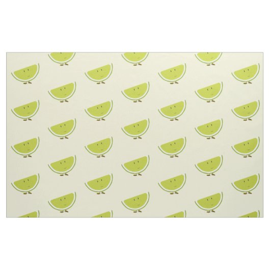 Lächelnde Limone Scheibe Stoff (Fat Quarter (45,7 x 55,9 cm))