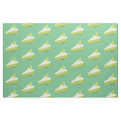 Lächelnde Limone Tortenscheibe Stoff (Fat Quarter (45,7 x 55,9 cm))