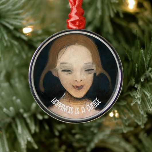 Lächelnde Mädchen, Helene Schjerfbeck Ornament Aus Metall (Baum)