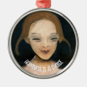 Lächelnde Mädchen, Helene Schjerfbeck Ornament Aus Metall (Vorne)