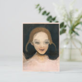 Lächelnde Mädchen, Helene Schjerfbeck Postkarte (Stehend Vorderseite)