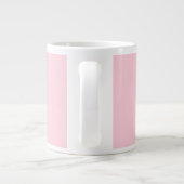 Lächelnde Maus - in Pastellrosa mit Monogramm Jumbo-Tasse (Rückseite)