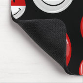 Lächelnde Monaco-Flagge Mousepad (Ecke)