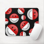 Lächelnde Monaco-Flagge Mousepad (Mit Mouse)