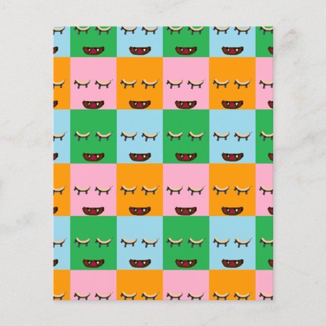 Lächelnde Monsterblockgesichte (Vorderseite)