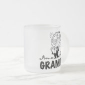 Lächelnde neue Grampy T - Shirts und Geschenke Mattglastasse (VorderseiteRechts)