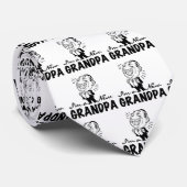 Lächelnde neue Großvater-T-Shirts und Geschenke Krawatte (Gerollt)