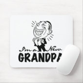 Lächelnde neue Großvater-T - Shirts und Geschenke Mousepad (Mit Mouse)
