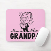 Lächelnde neue Großvater-T - Shirts und Geschenke Mousepad (Mit Mouse)