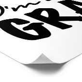 Lächelnde neue Großvater-T-Shirts und Geschenke Poster (Ecke)