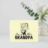 Lächelnde neue Großvater-T - Shirts und Geschenke Postkarte (Stehend Vorderseite)