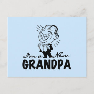 Lächelnde neue Großvater-T - Shirts und Geschenke Postkarte