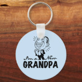 Lächelnde neue Großvater-T-Shirts und Geschenke Schlüsselanhänger (Vorderseite)
