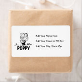 Lächelnde neue Mohnblüten und T - Shirt (Insitu)