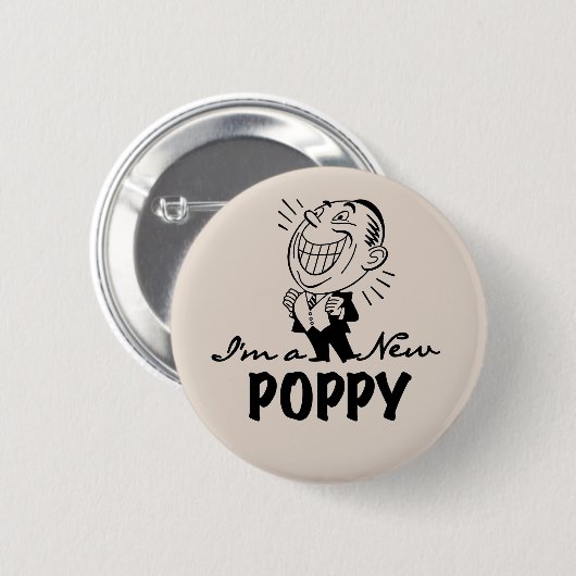 Lächelnde neue Mohnblüten und T - Shirt Button (Vorne & Hinten)