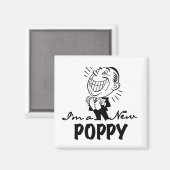 Lächelnde neue Mohnblüten und T - Shirt Magnet (Vorderseite/Rückseite)