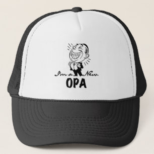 Lächelnde neue Opa T - Shirts und Geschenke Truckerkappe