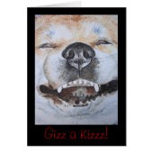 Lächelnde niedliche Akita (Vorne)