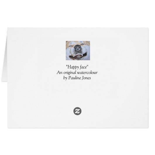 Lächelnde niedliche Akita (Rückseite Horizontal)