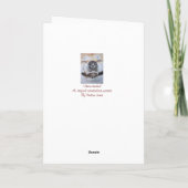 Lächelnde niedliche Akita Karte (Rückseite)