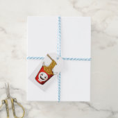 Lächelnde Nudeln Geschenkanhänger (Mit Garn)