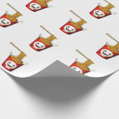 Lächelnde Nudeln Geschenkpapier (Ecke)